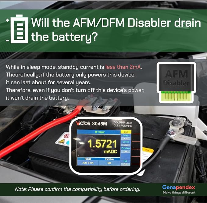AFM/DFM Disabler Compatible with 5.3 Silverado 6.2 Sierra Yukon Tahoe V8/V6 GM Motors