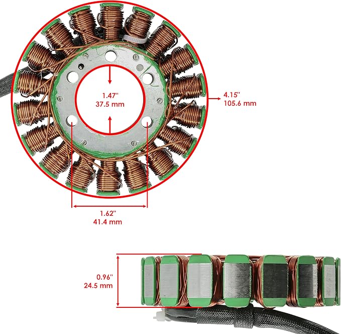Caltric Stator & Regulator Rectifier with Gasket Compatible with Yamaha Yzf-R6 Yzf R6 2003 2004 2005