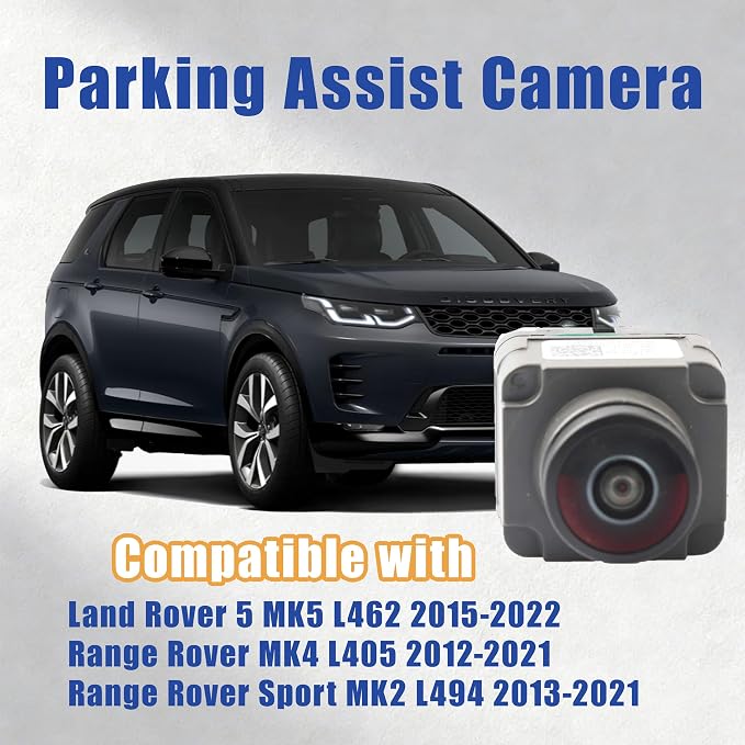 No. CPLA-19H422-AB Rear View Backup Reverse Parking Camera/Rear View Camera | Compatible with Land Rover Discovery 5 Range Rover Sport Range Rover CPLA-19H422AB 170 Degree Field of View 12V Surface Mount