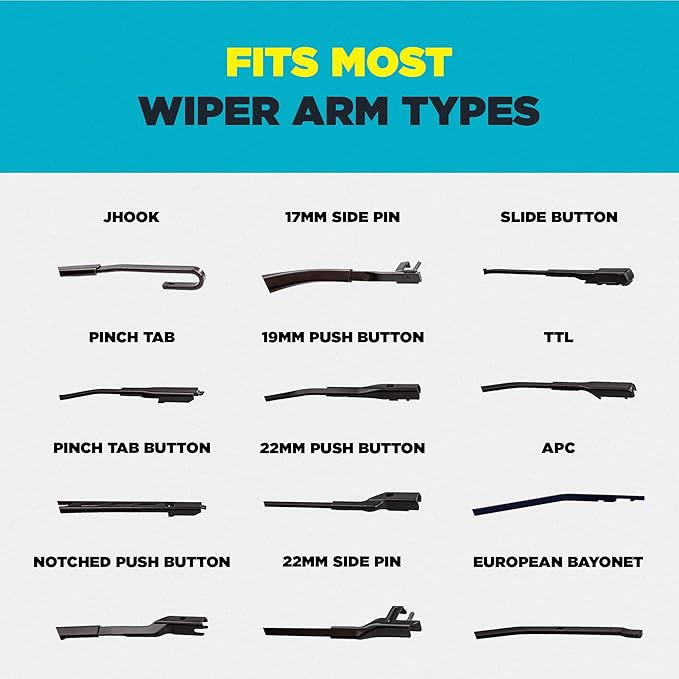 Invisible Glass CSB17 Ceramic Silicone 17" Premium All-Season Windshield Wiper Blade – Automotive Replacement Beam Blade with HydroGuard Water Repellent Coating for Quiet, Streak-Free Performance