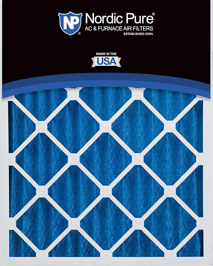 Nordic Pure 14x24x2 (13 1/2 x 23 1/2 x 1 3/4) Pleated MERV 7 Air Filters 3 Pack