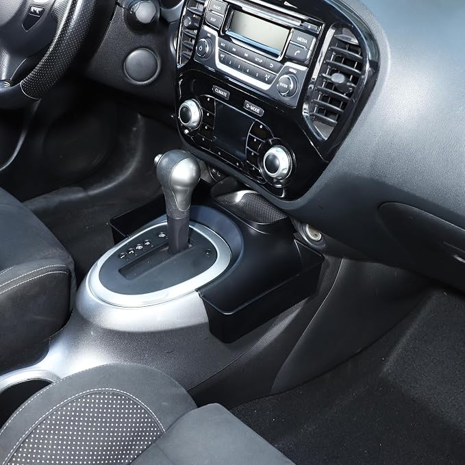 Lcojicep Gear Tray Center Console Gear Shift Storage Organizer Compatible with Nissan Juke and Nissan Infiniti ESQ 2011-2019 Car Interior Accessories, Gear Shift Console Side Tray