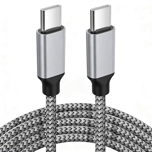 10FT USB-C to USB-C Cable 60W, Extra Long USB Type-C to Type-C Cable 2.0, USB C Charger Cable for iPhone 17,MacBook Pro 2020,iPad Air 5th,Galaxy S25 S24,Note 20,Pixel 7,Switch, Laptops and Phone