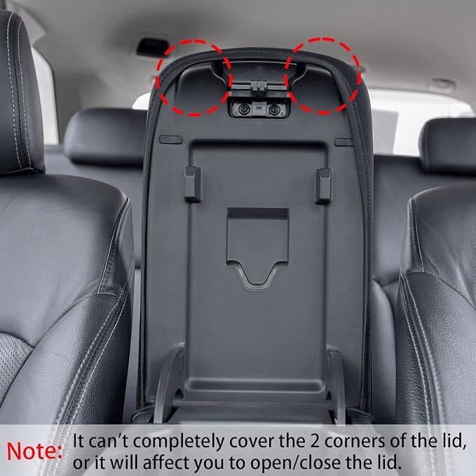 JDMCAR Center Console Cover and Center Console Tray (Black Trim) Compatible with 2015-2022 Chevy Colorado/GMC Canyon