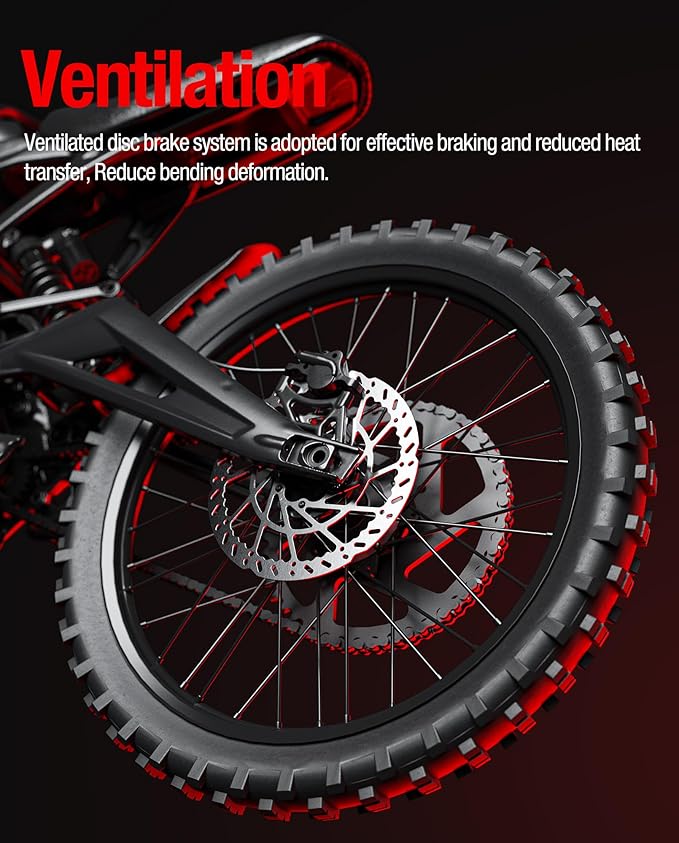Heavy-Duty 220 mm Thickened Stainless Steel Rear Brake Disc Rotor for for Talaria Sting Offroad Talaria Sting Road Legal TL50 Talaria Sting R TL400 Talaria X3 MX TL2500 /TL25