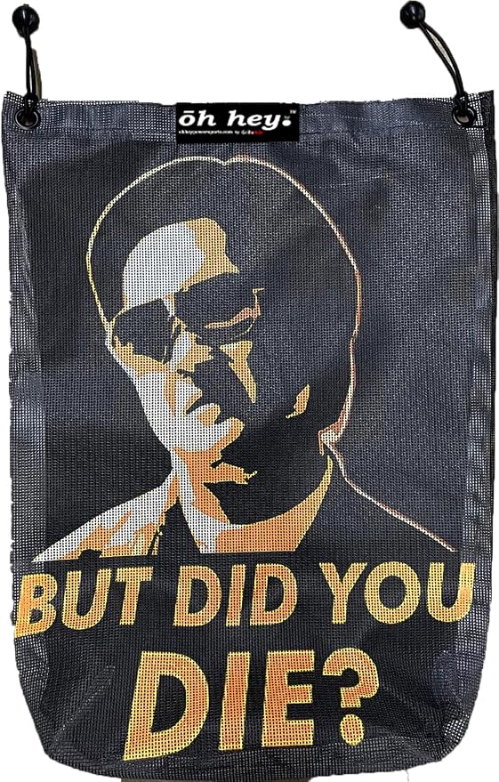 Universal UTV/Marine/Outdoor Mesh Bag "But Did You Die" Design (Yellow) (TB-BDYD-Y)