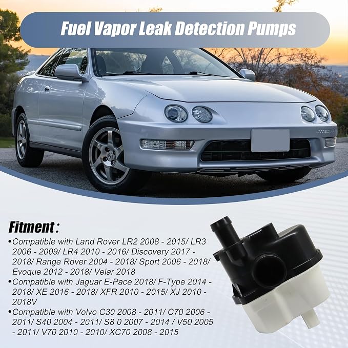 Priprilod Fuel Vapor Leak Detection Pump EVAP DMTL Compatible with Land Rover Range Rover Sport LR2 LR3 LR4 Evoque Velar Fit for Jaguar XE XJ F-Type Fit for Volvo S40 S80 XC70 0261222022 30760863