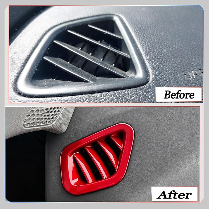 Dashboard Air Vent Cover, for Kia Telluride 2020 2021 2022 2023 2024 2025 2026,Sport Interior Trim Accessories - Wine Red