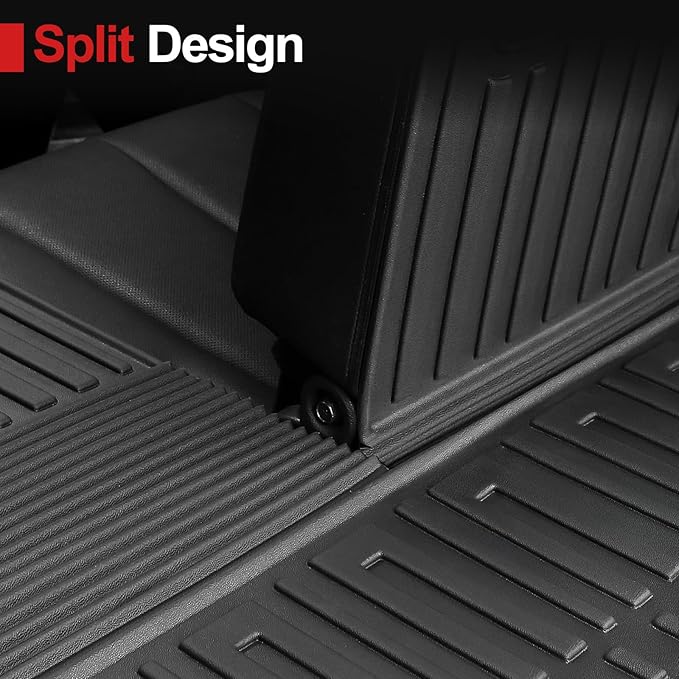 Cargo Mat with Backrest Mat for 2020-2025 Kia Telluride, All Weather TPE Trunk Mat Rear Cargo Liner Back Seat Cover Protector for Kia Telluride Accessories