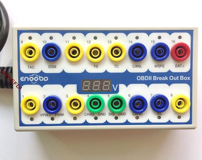 OBD Detector Breakout Box CAN Data Line Signal,Car Fault Diagnostic Scan Tool White