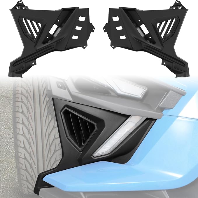 Front Lower Accent Panel Kit for Slingshot, Decorative Plate Daytime Running Lights Trim Panel Upgrade Kit for Polaris Slingshot S SL SLR R LE 2020-2023 Accessories