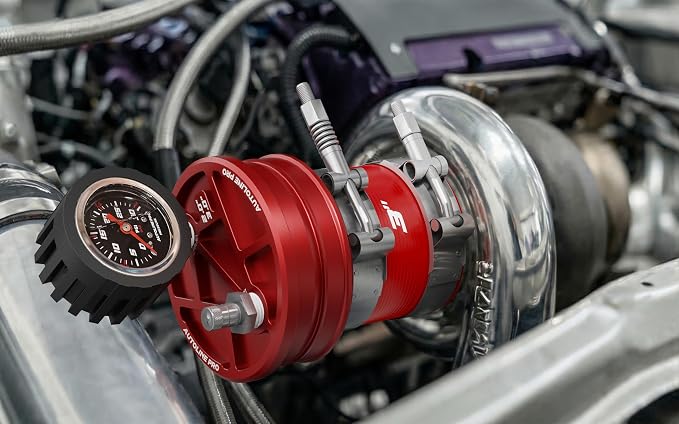 AutoLine Pro 3" (76mm) Premium BoostCap Turbo Boost Leak Tester - 6061 Billet Aluminumst Cap - 30 PSI Gauge - Detects Intercooler, Charge Pipe & Intake Leaks