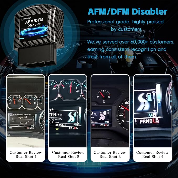 AFM DFM DOD Disabler American Design, Compatible with GM V6 V8 4.3L 5.3L 6.0L 6.2L, Fit Chevy Silverado GMC Sierra Yukon Cadillac Escalade, Automotive Fuel Injection Electronic Control Units