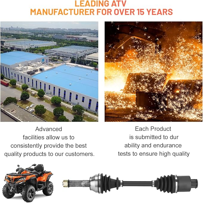 Rear Left/Right CV Axle Shaft for Polaris Sportsman 400 2011-2014, Sportsman 500 EFI/HO 2006-2013, Sportsman 800 (NO Touring/x2) 06-14, Sportsman 450 06-07, ATV Axle for 1332421,1332935-2PCS
