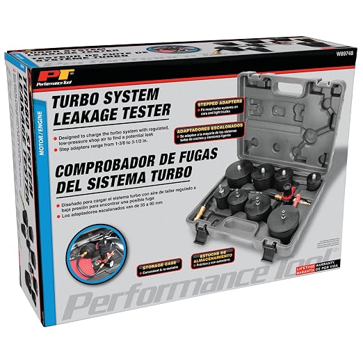 Performance Tool W89748 Turbocharger System Leakage Tester Kit - Find & Fix Turbo Leaks with Ease
