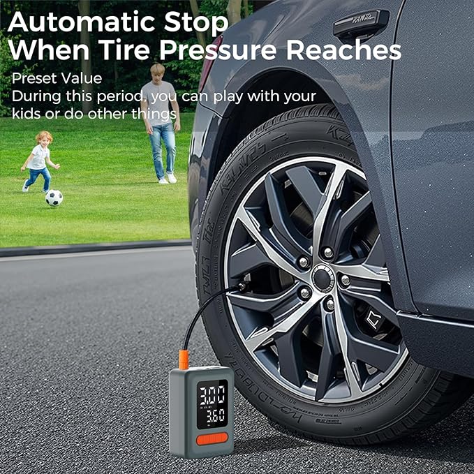 ApexNexus Tire Inflator Portable Air Compressor & Car Jump Starter (C9)