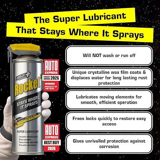 Multi-Purpose Lubricant Spray, 20 Fl Oz - Super Penetrating Oil & Anti-Corrosion Spray for Rusted Bolts, Tools, Bikes & Garden Equipment, Water-Resistant Protective Coating - 600ml Mega Can
