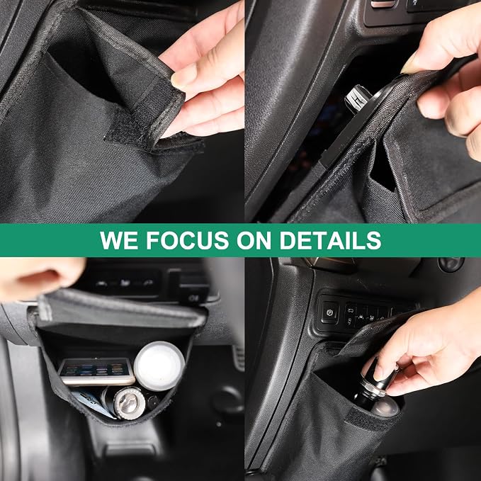 Center Console Lower Storage Main Driving Bag Compatible with Hummer EV SUV Pickup Accessories 2022-2024-2025-2026 Multifunction Organizer Box for Glasses Phone Coin Key Card Expansion Interior