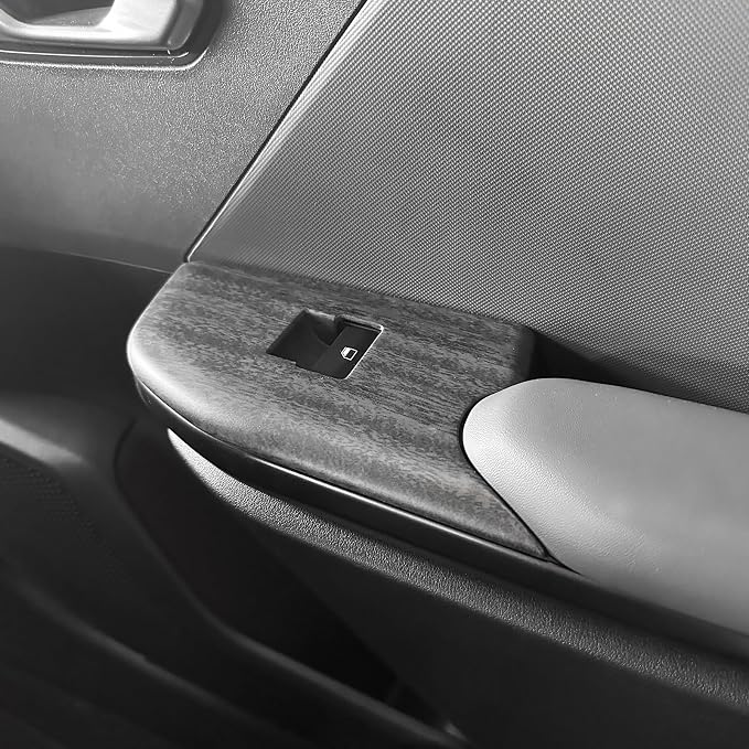 YOUTOOCAR Door Lock Switch Covers Compatible with Kia K4 2025-2026 Accessories (Wood Grain)