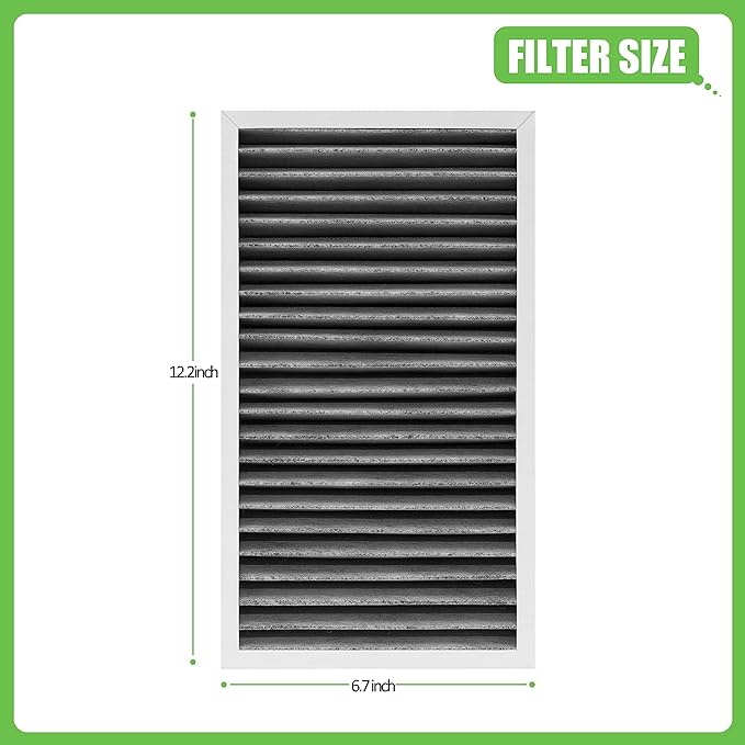 F1 Filter Allergen Reduction+Odor Removal, Replacement Filter Compatible with Filtrete C01 T02 Room Air Purifier FAP-C01-F1 and FAP-T02-F1,2 Pack