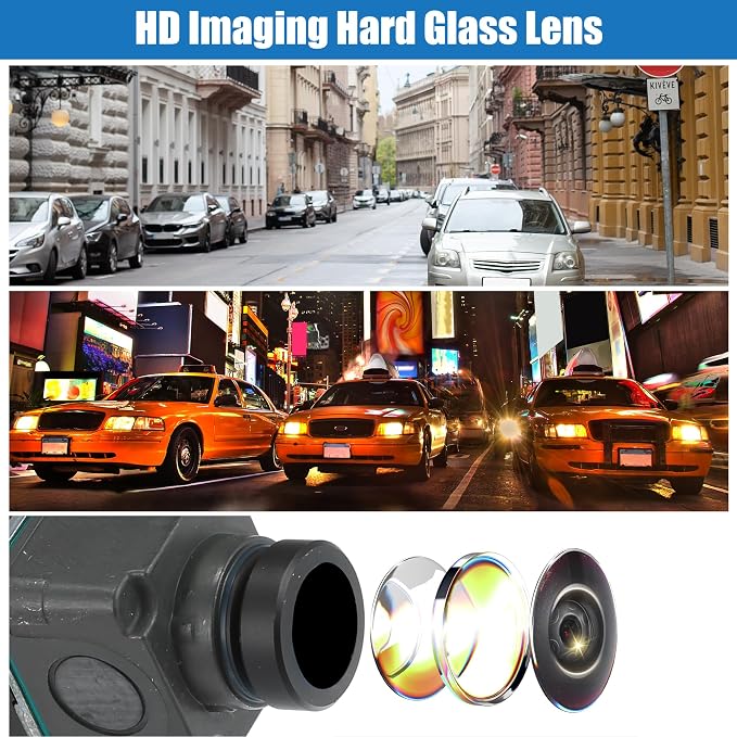 ACROPIX Car Rear View Back Up Camera Wide Angle Park Assist Reverse Camera Fit for Audi A4 Q7 for VW Atlas No.5Q0980546A - Pack of 1