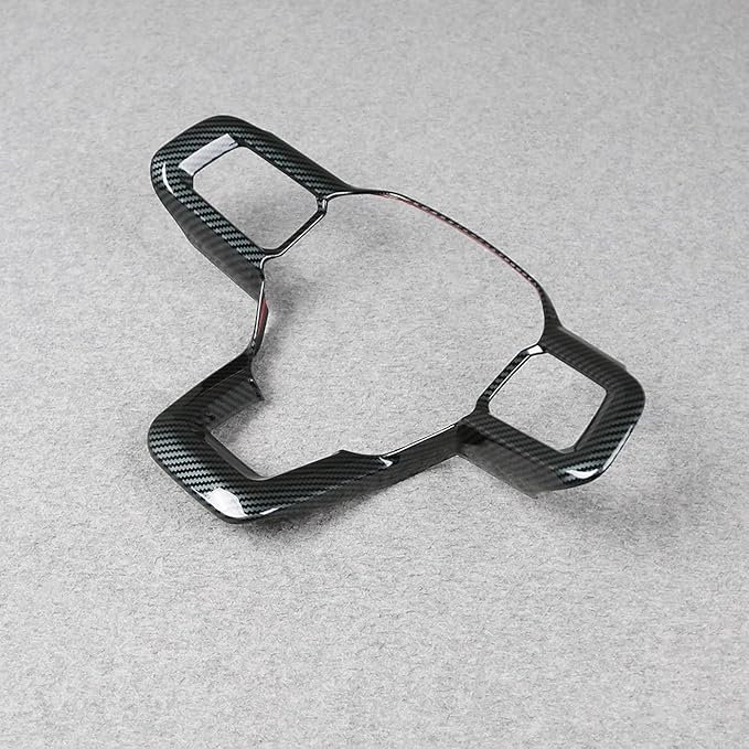 for Ford New Mustang 2024 2025 2026 Wheel Steering Trim Panel Cover Trims ABS Carbon Fiber Pattern