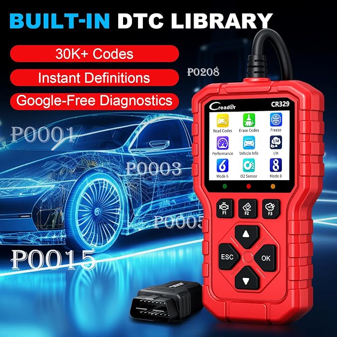 LAUNCH CR329 OBD2 Scanner Diagnostic Tool, Universal Car Check Engine Light Code Reader Read Clear Error Codes, OBDII Auto Scan Tool Live Data Battery Test Engine Analyzer for 1996-2026 All Vehicles