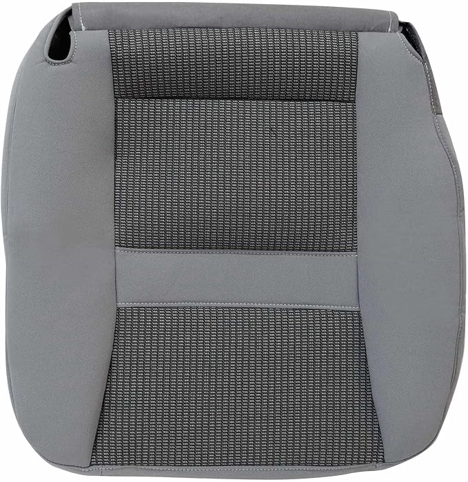 Priprilod Gray Cloth Front Passenger Side Bottom Replacement Seat Cover Compatible with Dodge Ram 2500 3500 4500 5500 2006 2007 2008 2009 2010