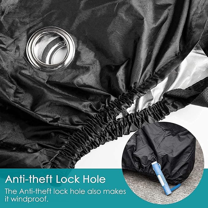 Favoto Bike Cover 29 inch Waterproof Outdoor Cover Disc Lock Alarm 110dB Alarm for Motorcycle Bikes e-Bikes
