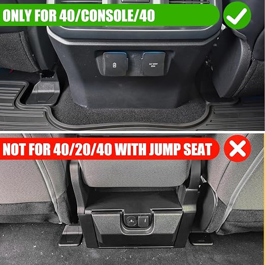 Trash Can Compatible with 2021-2025 2026 Ford F150 Trash Bin One-Touch Garbage Can Push-to-Open Trash Bin Extra Rear 2nd Row 7.4L Center Console Storage Box for 2024 F-150 Accessories