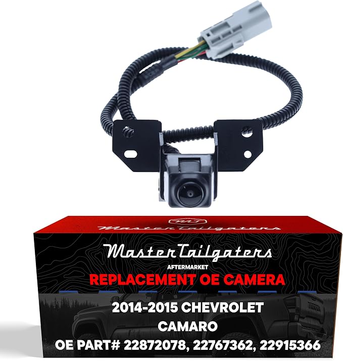 Master Tailgaters Replacement for Chevrolet Camaro Coupe/Convertible (2014-2015) Backup Camera OE Part # 22872078, 22767362, 22915366