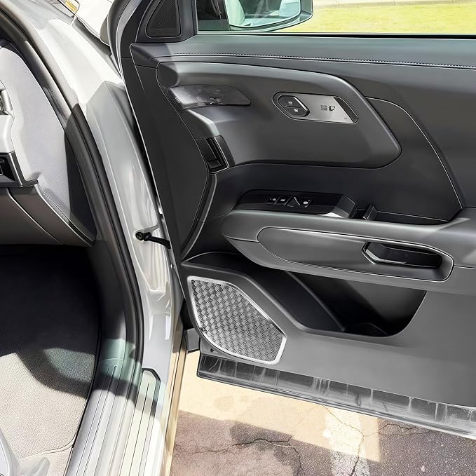 YOUTOOCAR Stainless Steel Door Speaker Decoration Covers Trim Compatible with Kia Telluride 2026 Accessories (Silver)