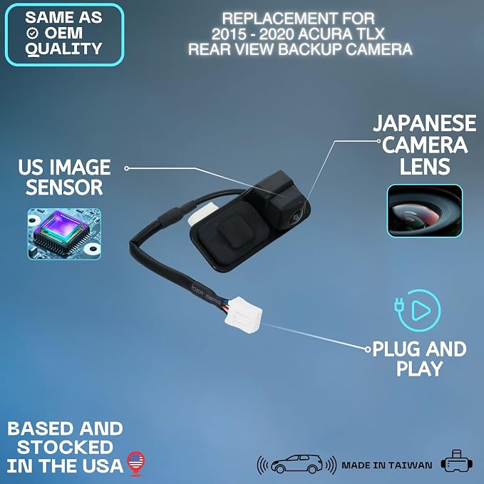 Backup Camera Replaces for 2015-2020 Acura TLX OE Part # 39530-TZ3-A01