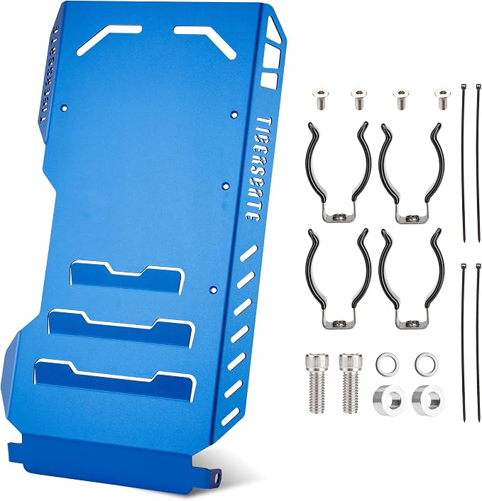 2018-2024 Softail 6061 Aluminum Engine Skid Plate for Breakout, Deluxe, Fat Bob, Fat Boy, Street Bob, Sport Glide, Heritage Classic, Low Rider, Slim Models, Blue