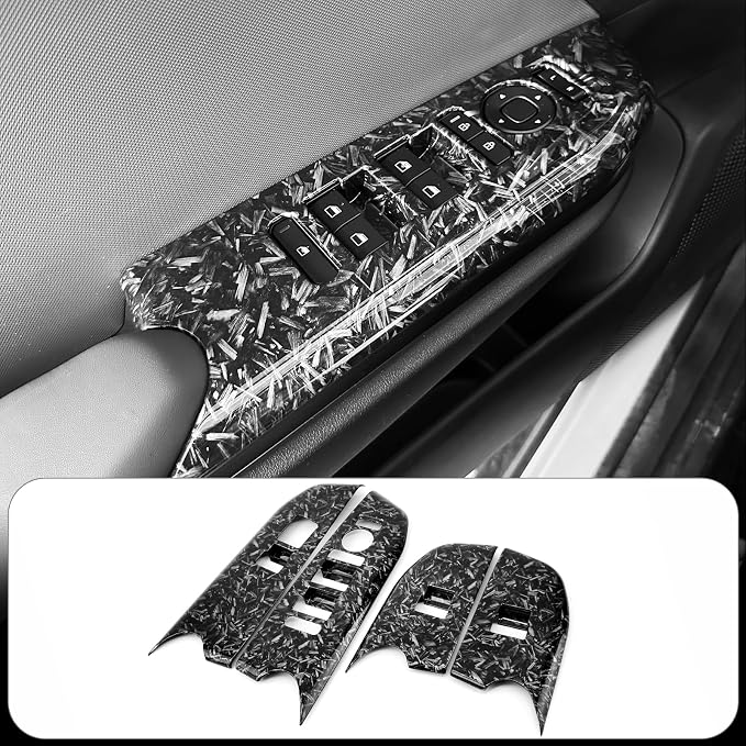 4PCS Door Lock Switch Covers Trim Compatible with Kia K4 2025-2026 Accessories (Forged)