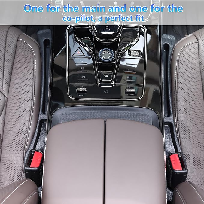 【Compatible with Toyota Camry】 Seat Gap Filler，No Drop Seat Guard Compatible with Toyota Camry,Drop Seat Guards for Cars(2Pcs),Emergency Keychain Car Escape Tool(2Pcs)