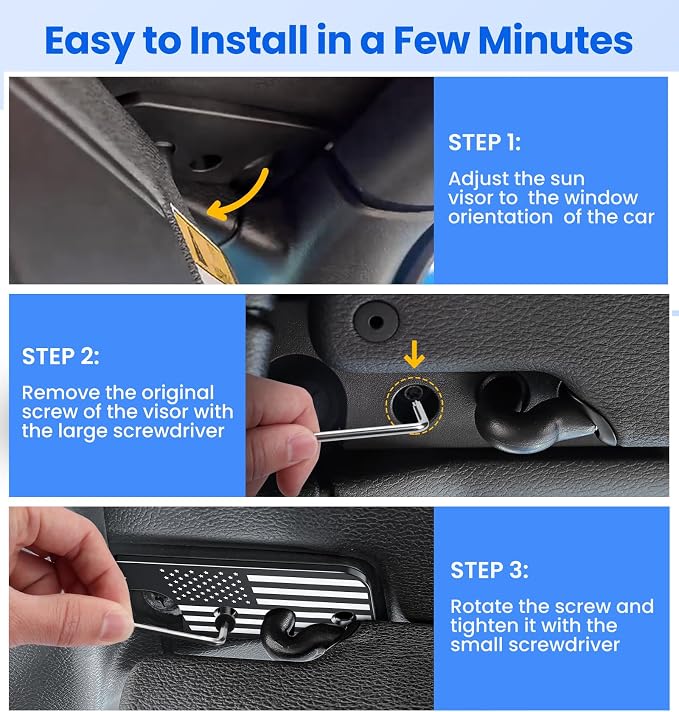 Center Console Organizer Bundle with Sun Visor Repair Kit Fitment for 2018-2022 2023 Jeep Wrangler JL JLU and Gladiator JT Accessories Gear Shift Side Tray Organizer,Hanging Armrest Storage Box