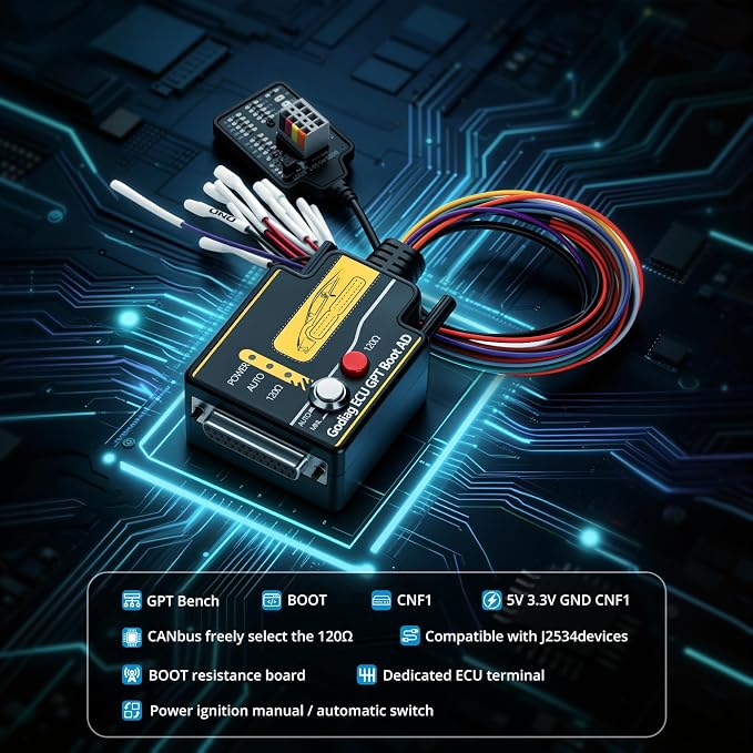 GODIAG ECU GPT Boot AD Adapter, Works with J2534 & PCMFlash for OBD2 ECU Data Management