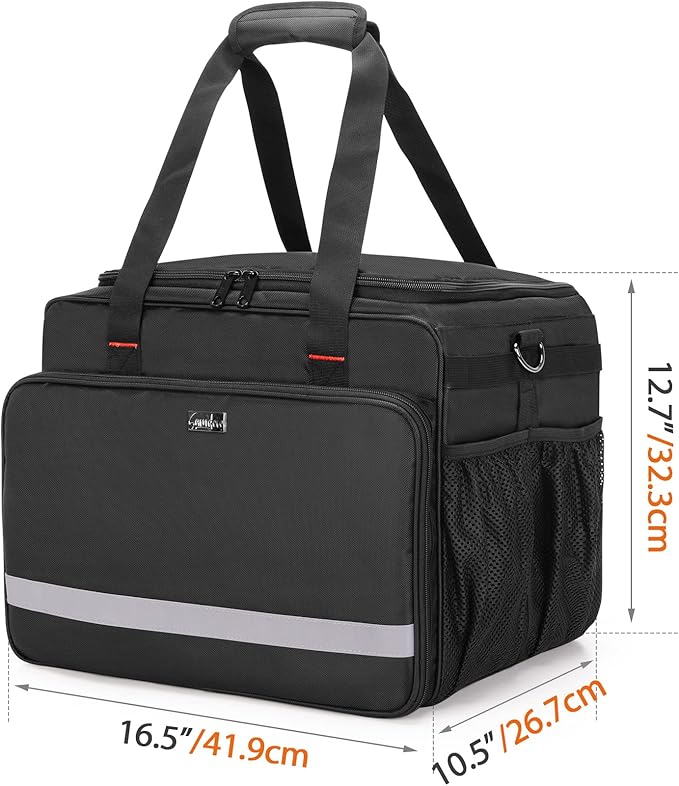 samdew Large Recovery Gear Bag, Recovery Equipment Bag for Offroad Gear Kit, Recovery Gear Box for Tire Repair Tools, Bag for Tow Straps, Shackles & Towing Accessories for Vehicle or Trucks, Bag Only