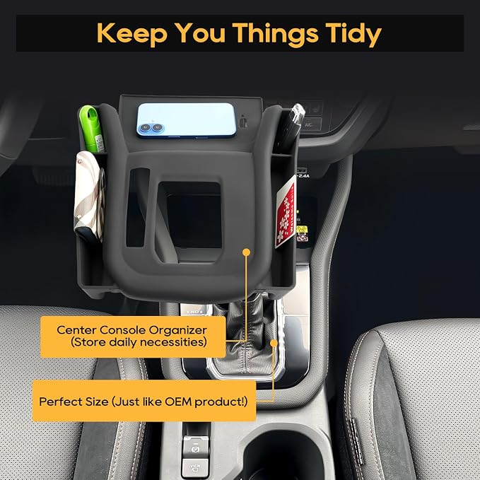 LFOTPP 2025 Forester Center Console Organizer - for 2025 Subaru Forester(Premium/Sport/Limited/Touring)-Gear Shift Cover Silicone Tray for 2025 Forester Accessories (Not for Base & Wildness)
