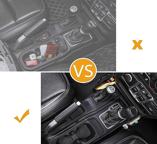 Air Conditioner Switch Knob & Center Console Gear Shift Storage Box for 2018-2025+ Jeep Wrangler JL JLU Gladiator JT 4xe