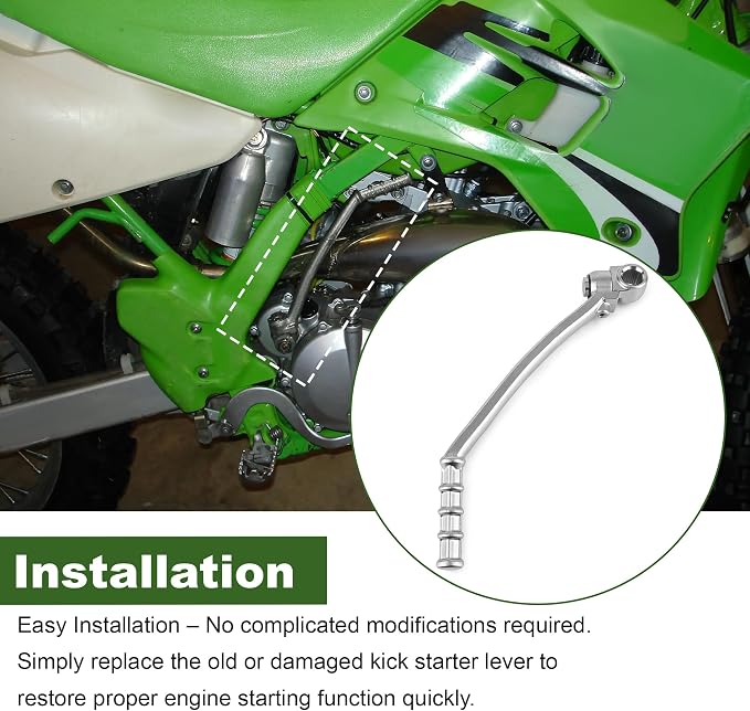 Kick Starter Lever Assembly 13064-1174 Compatible with Kawasaki KDX 200 / 220R 1995-2006