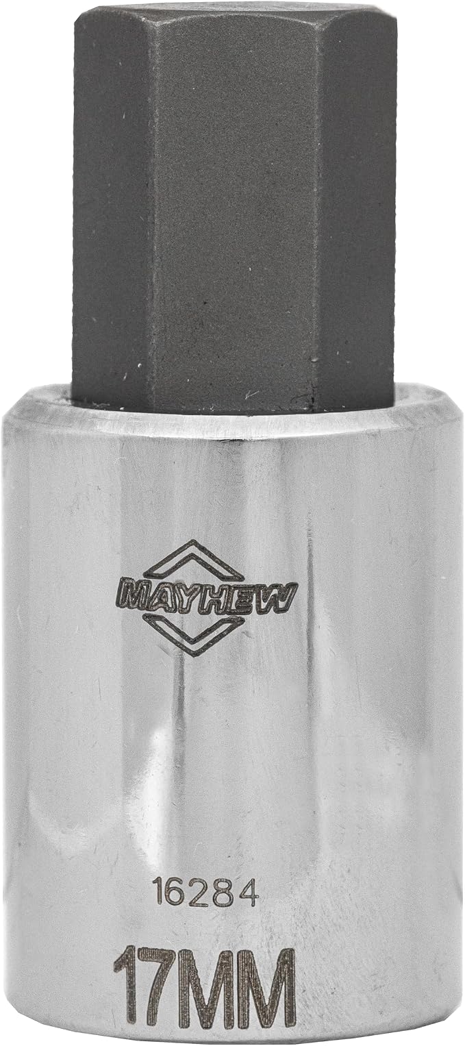 Mayhew Tools 16020 Metric Hex Socket Bit Set, Chrome Plated, 5-Piece