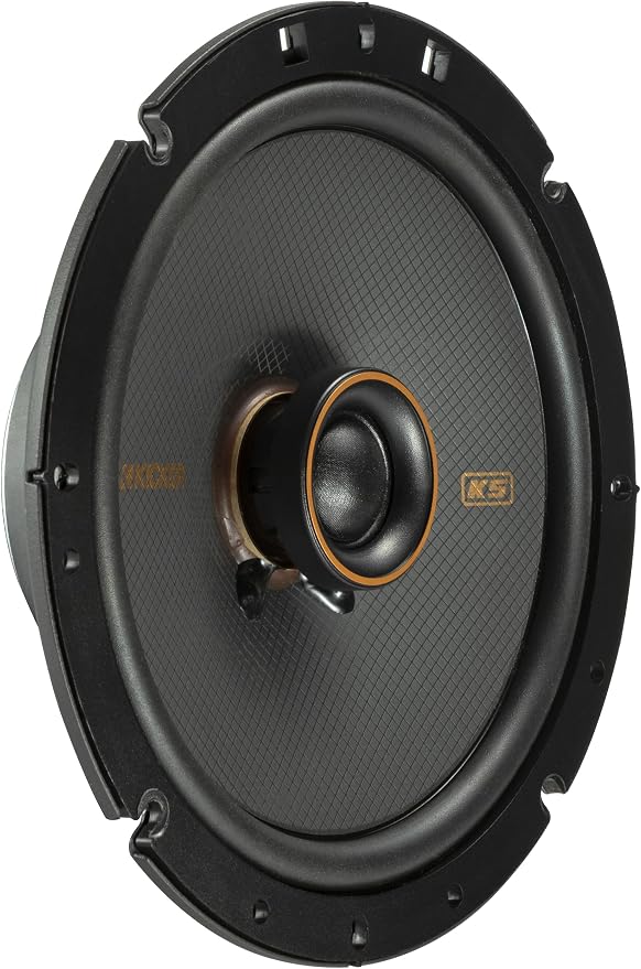 KICKER 51KSC6704 KS-Series 6.75" Coaxial Speakers with .75" tweeters, 4-Ohm, Pair