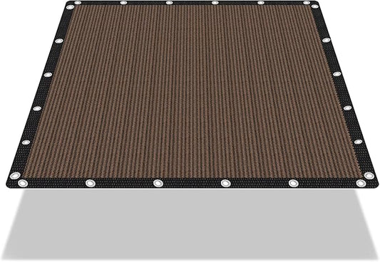 EMERIT 90% Sun Shade Cloth, 10' X 10' Pergola Shade Cover Canopy, 50 MPH Wind-Resistant Tarp with Reinforced Stainless Steel Grommets, Privacy Screen for Outdoor Patio, Backyard, Deck