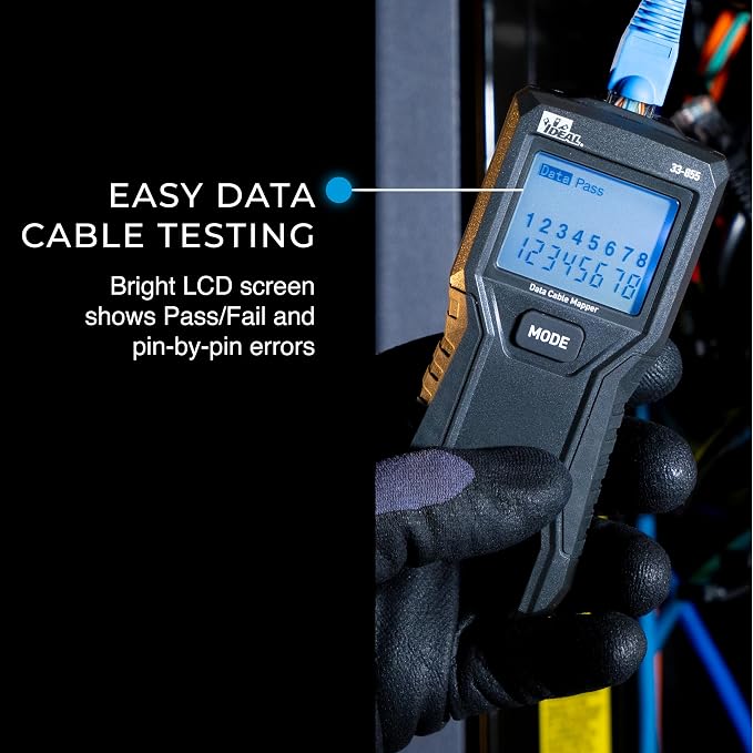 Ideal Electrical 33-855 Data Cable/RJ45 LCD Wiremapper