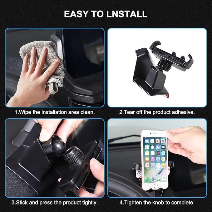 Car Mobile Phone Holder The Navigation Screen Compatible with Ineos Grenadier 2020-2026 Adjustable 360° Central Control Phone Holder Accessories (Left,Style C)