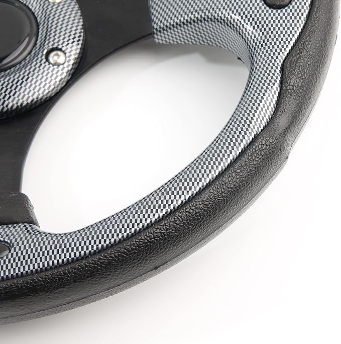 Black Spokes Golf Cart Steering Wheel For Club Car DS and Precedent Tempo EZGO RXV & TXT Yamaha Golf Cart Steering Wheel