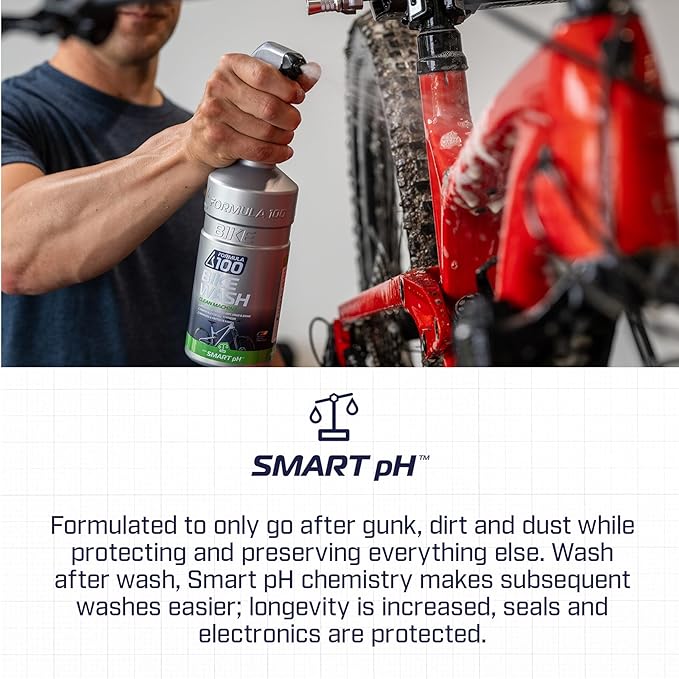 Clean Machine Bike Wash – For Cleaning Bicycles & Electric Bikes – No-Run Gel Formula Works on All Surfaces, Lifts Away Dirt & Grime