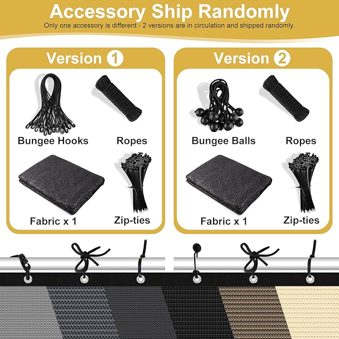 Shade&Beyond Customized 90% Sun Shade Cloth with Grommets, 6' X 20' Pergola Shade Cover Canopy, Mesh Tarp Sun Screens for Patio, Outdoor, Garden, Backyard, Black